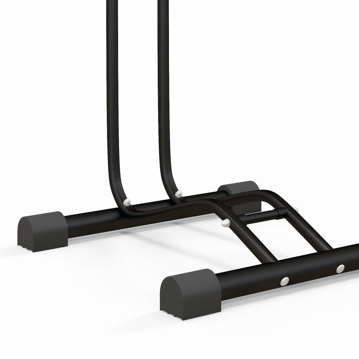 FAHRRADSTÄNDER vertikal und horizontaler Radständer für 700c Fahrräder - Schwarz, Metall (44/118/45cm)