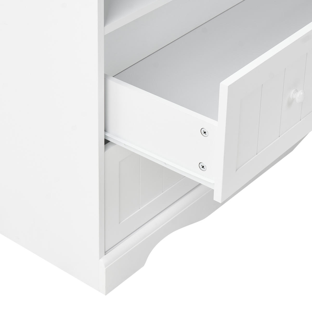 WICKELKOMMODE VIRDEN Weiß - Weiß, Holzwerkstoff (90/86/50cm) - Beliani