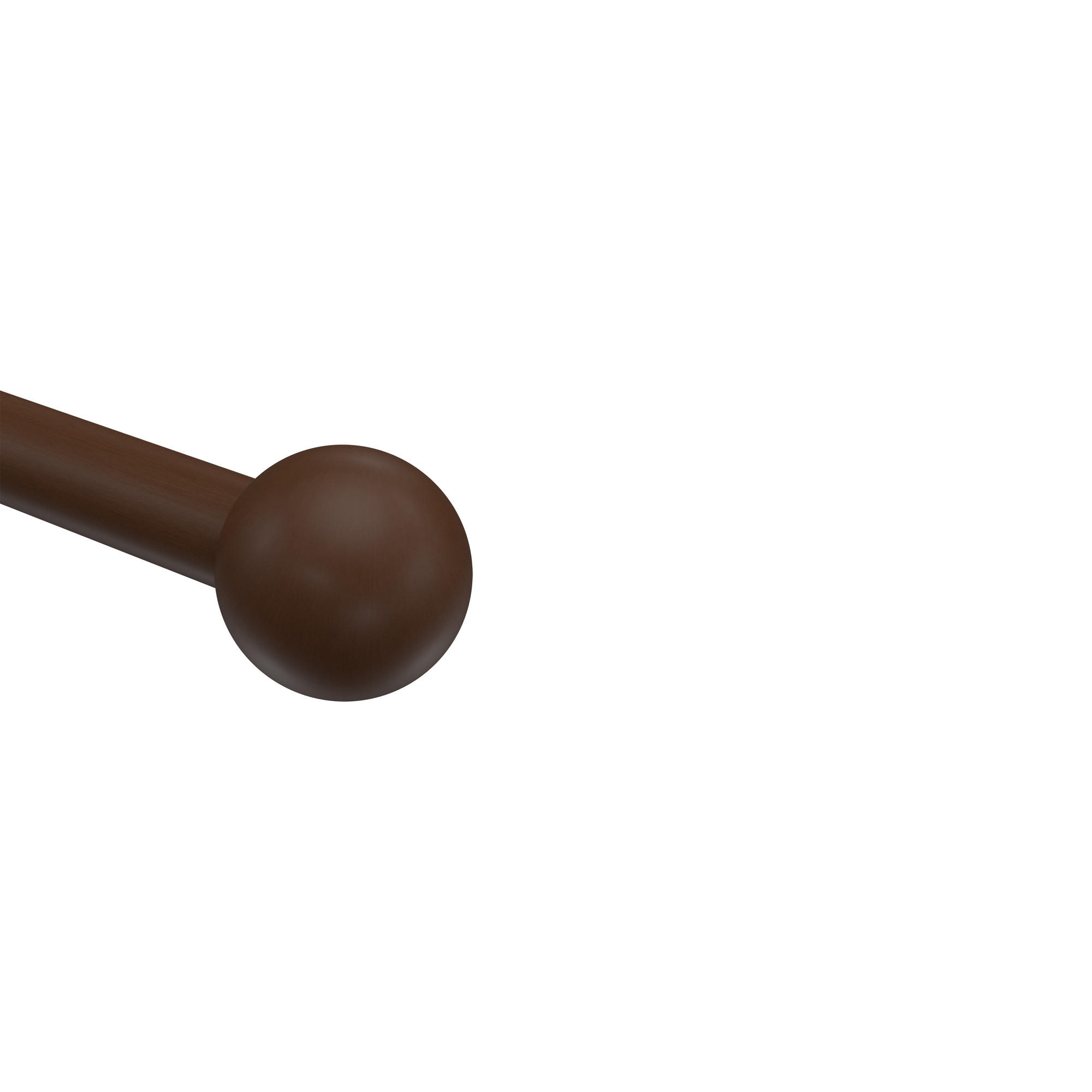 ENDSTÜCKE FÜR GARDINENSTANGEN 20 mm Ø, Luina Nussbaum, Packung 2 Stück - Nussbaumfarben, Holz (3.5/4/4cm) - INTERDECO