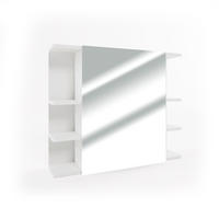 BADSPIEGELSCHRANK Fynn Weiß 79.6 x 64 cm - Weiß, Holzwerkstoff (79.6/64/21.2cm) - Vicco
