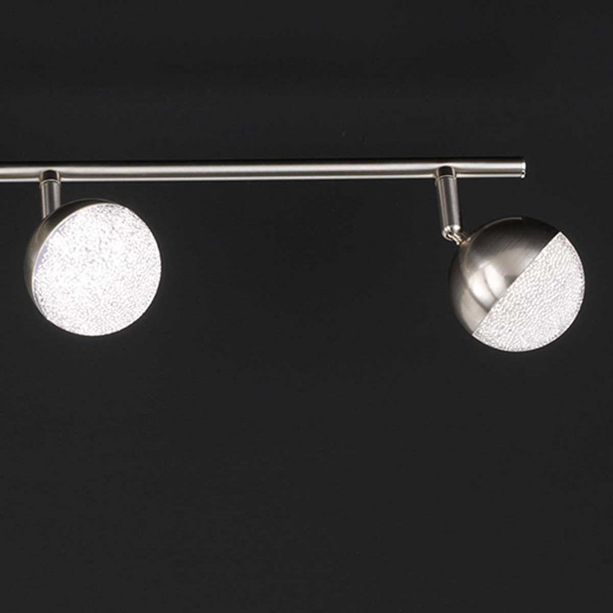 LED DECKENLEUCHTE Silber mit beweglichen Spots - Silberfarben, Metall (78/17/9cm) - Wofi