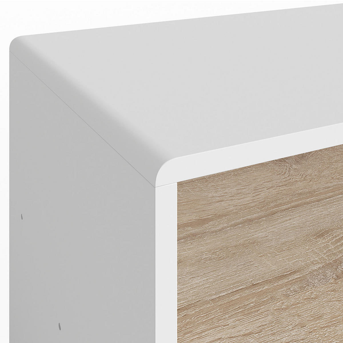 COUCHTISCH Weiß/Sonoma 99.6 x 39.8 cm - Weiß/Sonoma Eiche, Holzwerkstoff (39.8/99.6/40.1cm) - Vicco