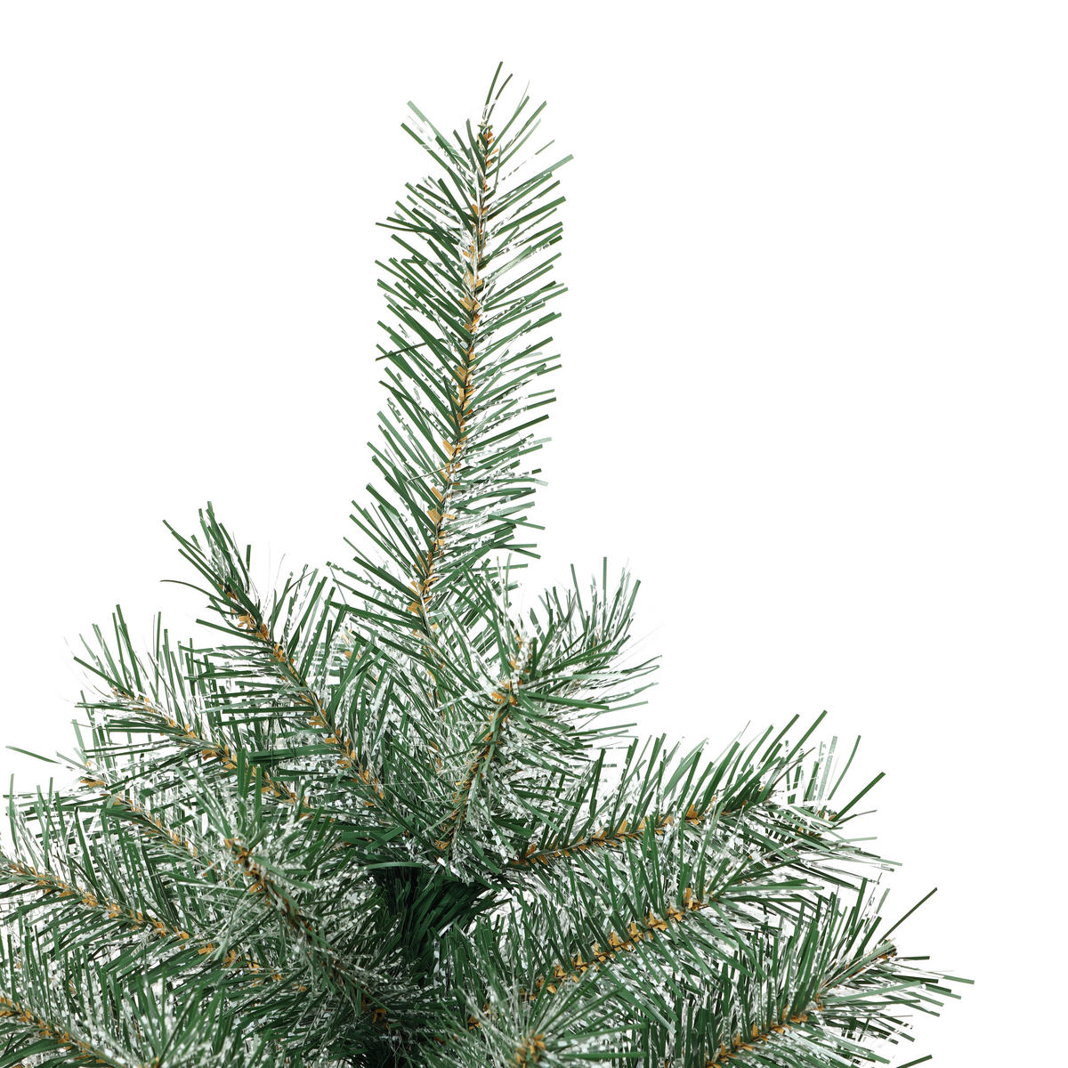 KÜNSTLICHER Weihnachtsbaum 185 cm, Grün mit weißen Akzenten - Grün, Kunststoff (185cm) - Hometopia