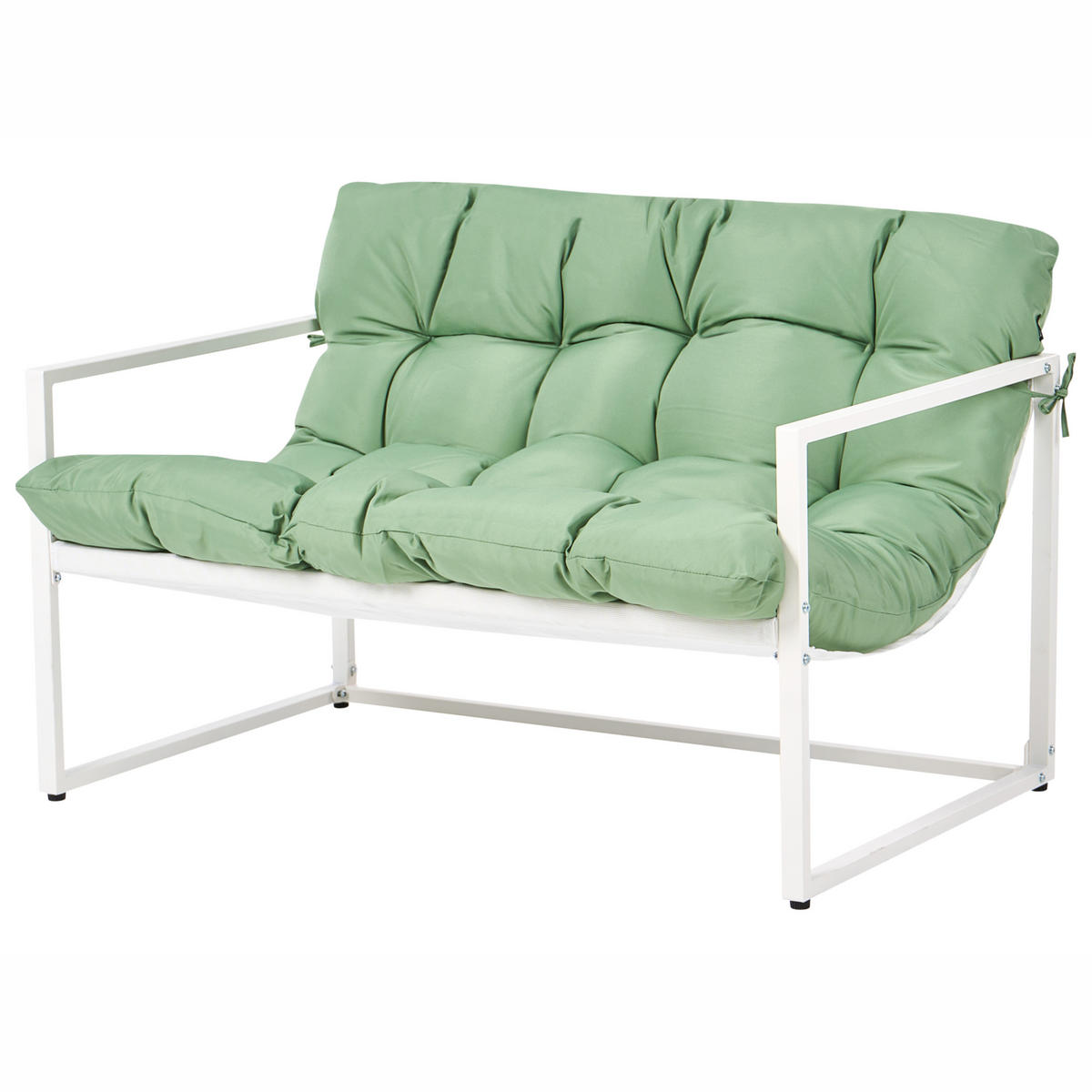 SET LOUNGE verde Garda - alb/verde, metal - Beliani