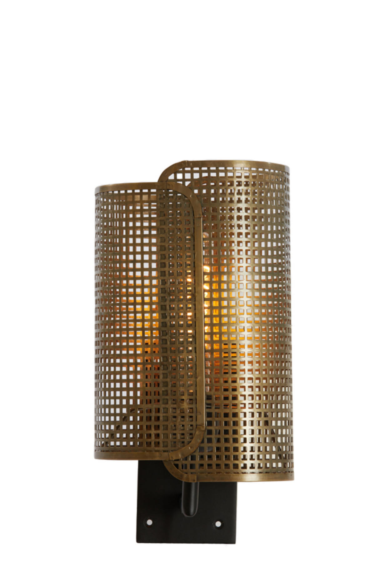 WANDLAMPE Maci Bronze Ø20/38,5 cm - Bronzefarben, Metall (16/38.5/20cm) - Light & Living
