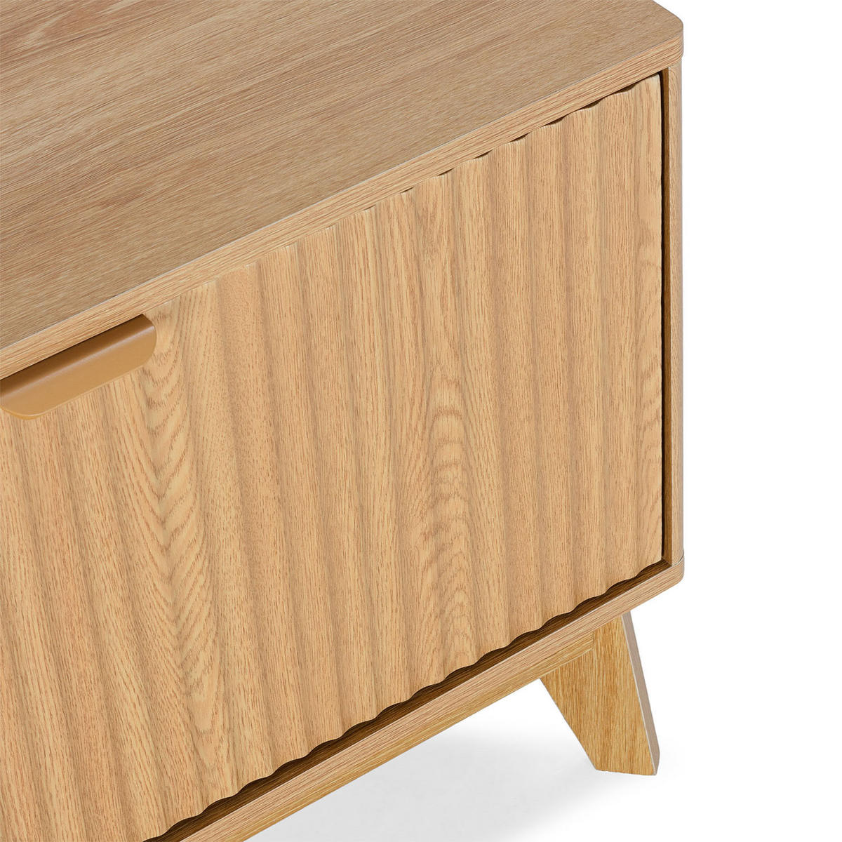 TV-ELEMENT Oporto 2 türen Eichenfarbe - Honigeiche, Holzwerkstoff (130/50/40cm) - VS Venta-stock