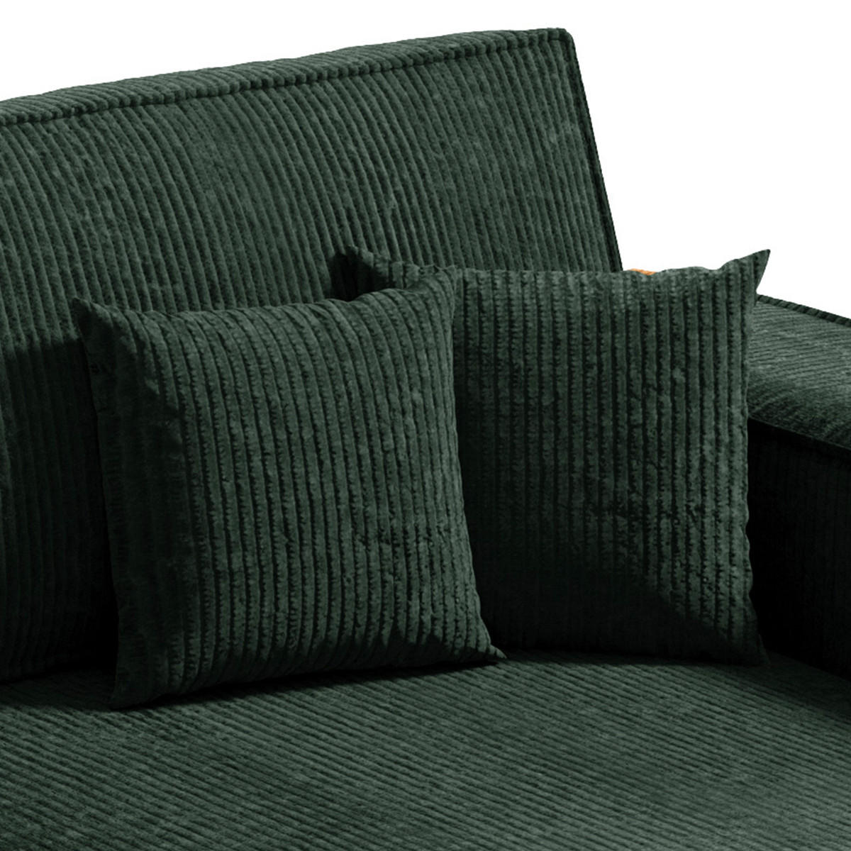 ECKSOFA Isaac 3 Sitzplätze Grün - Grün, Holz (257/148cm) - Petits-meubles