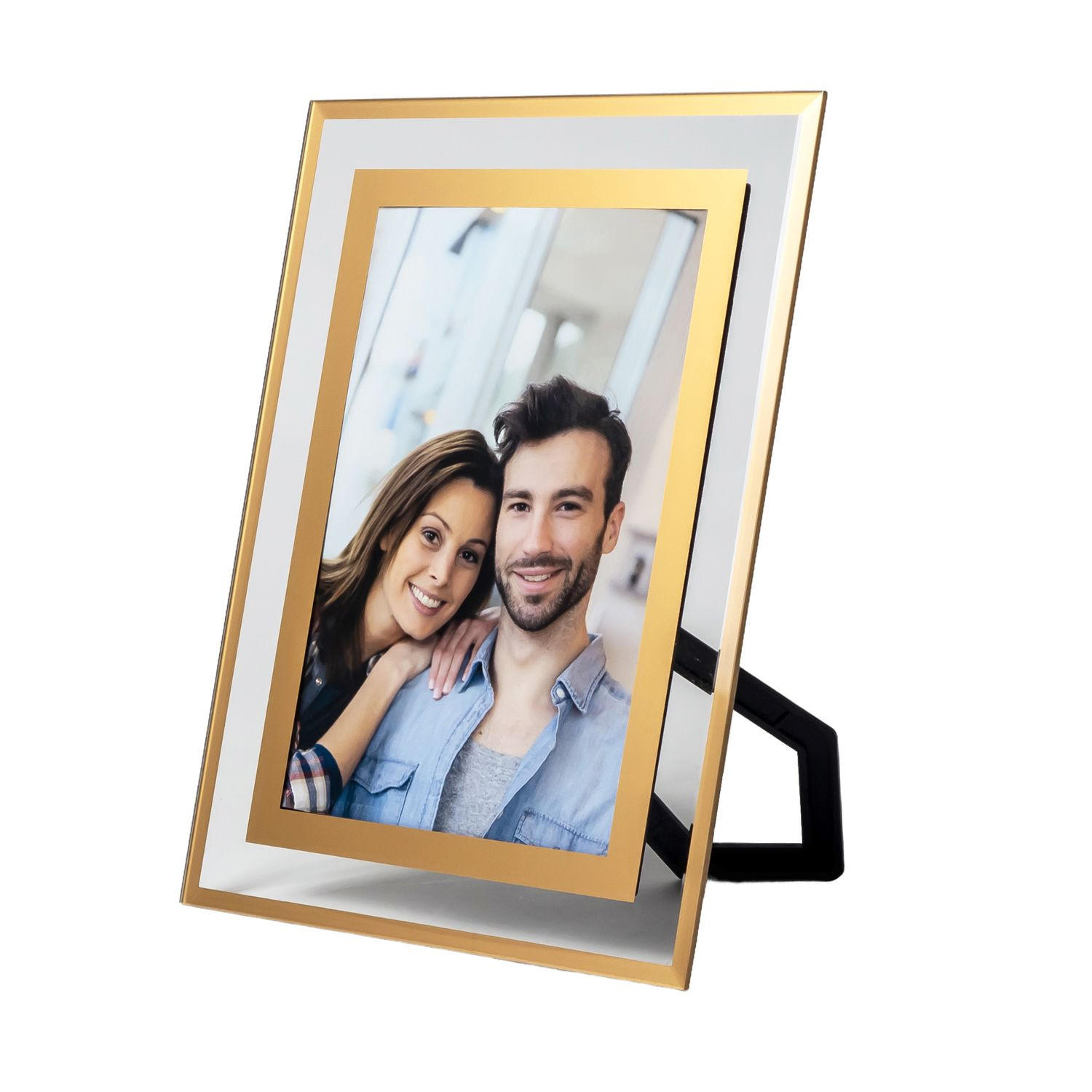 BILDERRAHMEN aus Glas - Goldfarben, Glas (15/20/0.2cm) - Intirilife