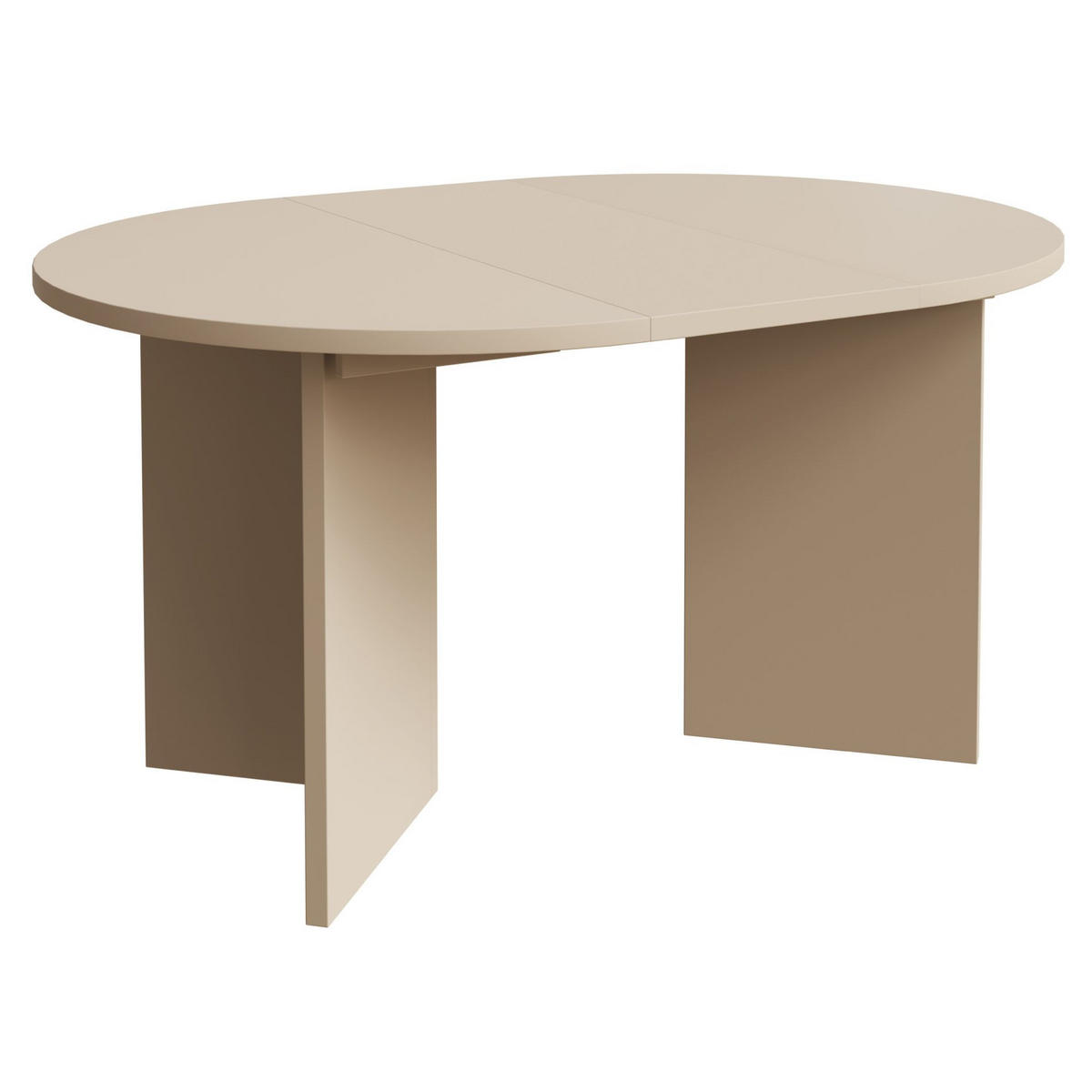 ESSTISCH Selsey Ovo rund, Cappuccino, ausziehbar, 110–190 × 110 cm - Beige, Holzwerkstoff (109.6/109.6/75cm) - Selsey
