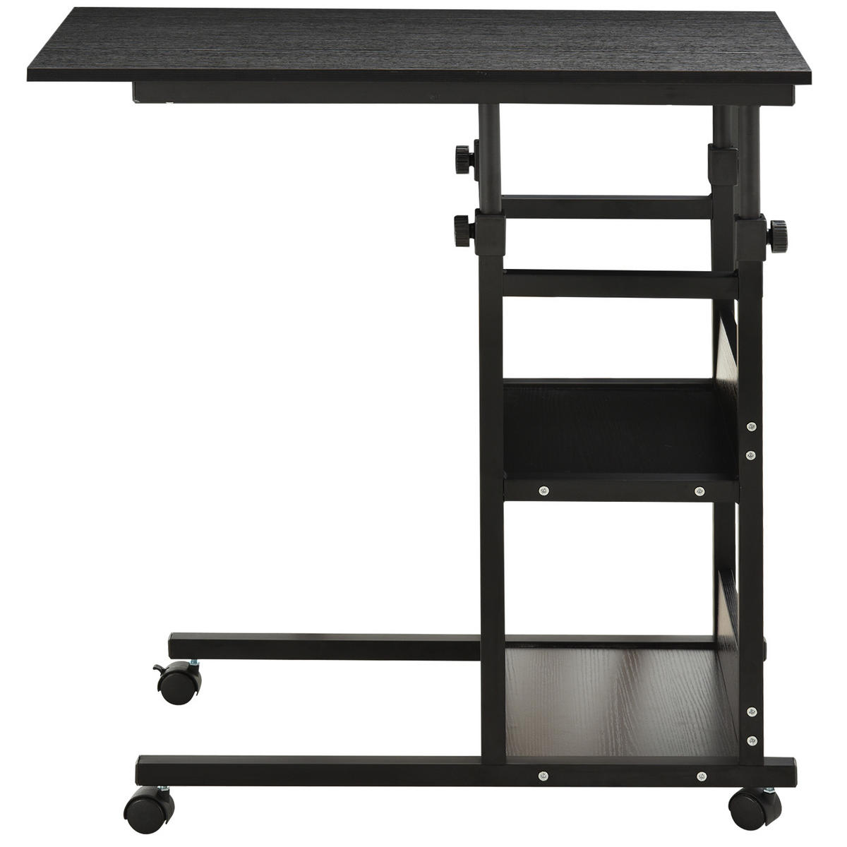 BÜROTISCH Schwarz 1 Stück - Schwarz, Holzwerkstoff (40/82/80cm) - GiPP