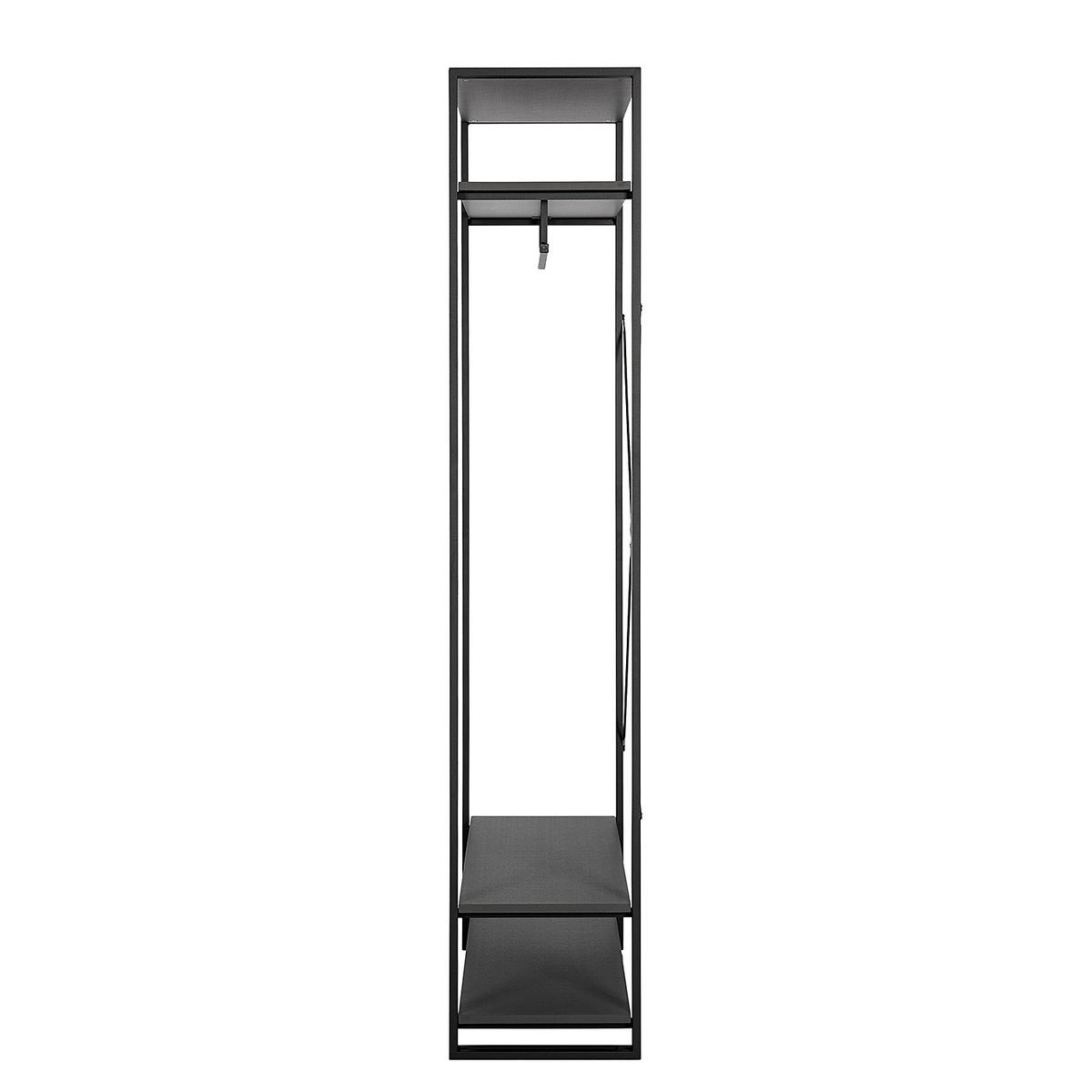 GARDEROBE - Schwarz, Holzwerkstoff (80/180/35cm) - home24