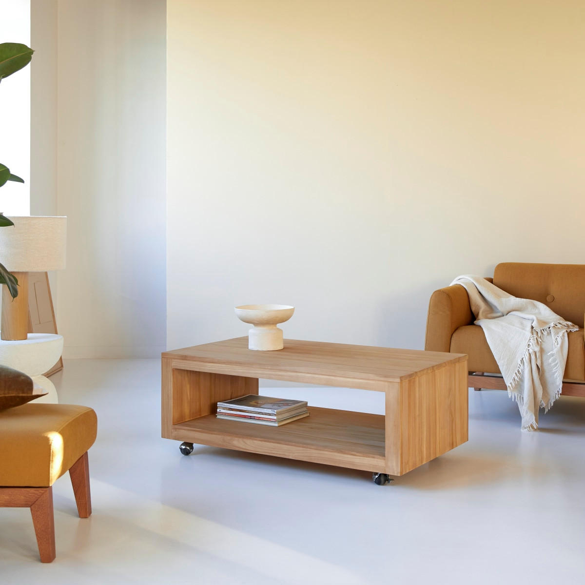 COUCHTISCH Anoa Natur aus Teak - Naturfarben, Holz (60/110/40cm) - Tikamoon
