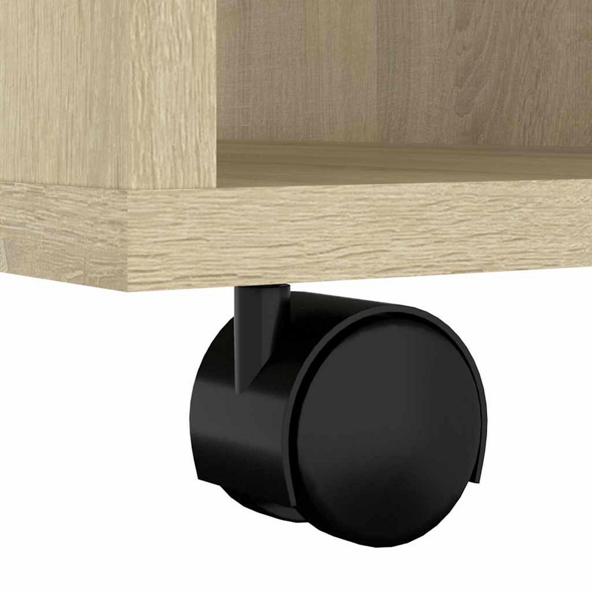 ROLLSCHRANK Sonoma-Eiche 60/53/72 Cm Holzwerkstoff - Hellbraun, Holzwerkstoff (53/72/60cm) - vidaXL