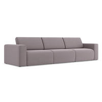 4-SITZER-SOFA Samt Stoff Violett - Lila/Flieder, Kunststoff/Textil (314/80/103cm) - Makamii