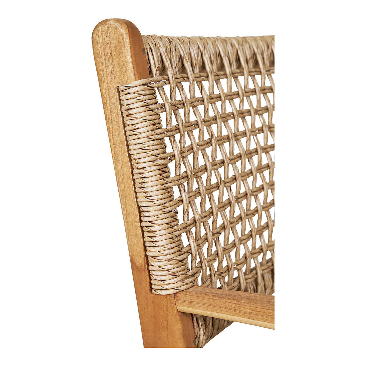 GARTENSTUHL MIT ARMLEHNEN - Braun - Rattan - Massivholz - 57 x 90 x 56 cm - Braun, Naturmaterialien/Holz (57/90/56cm) - home24
