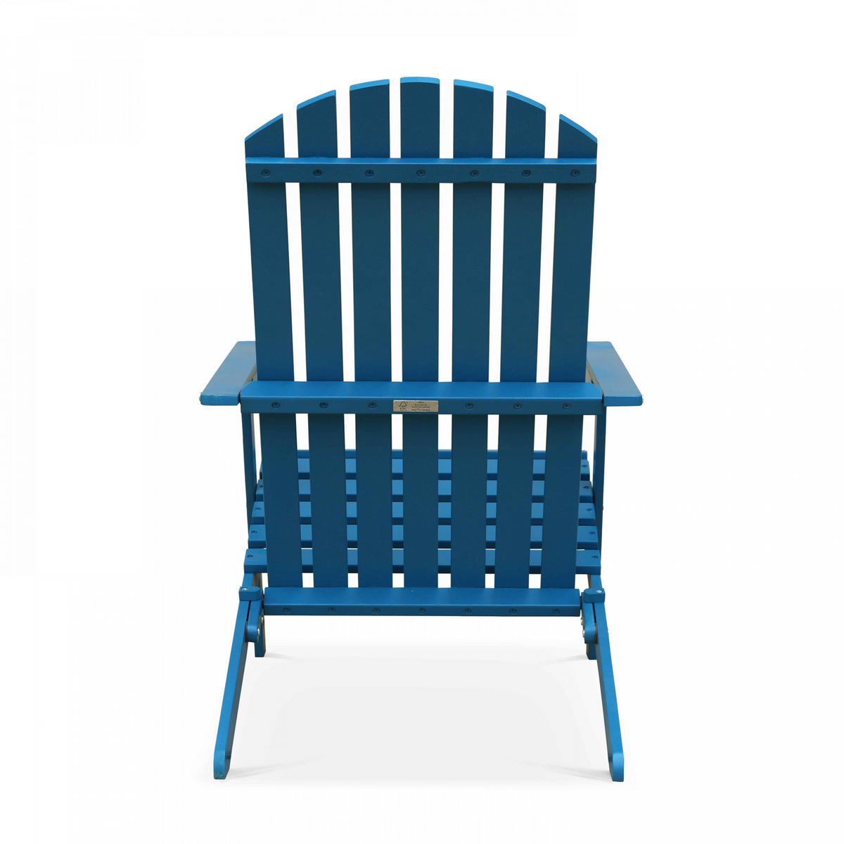 KLAPPSESSEL 2-tlg., Pazifikblau - Blau, Holz (84/95/59cm) - Oviala