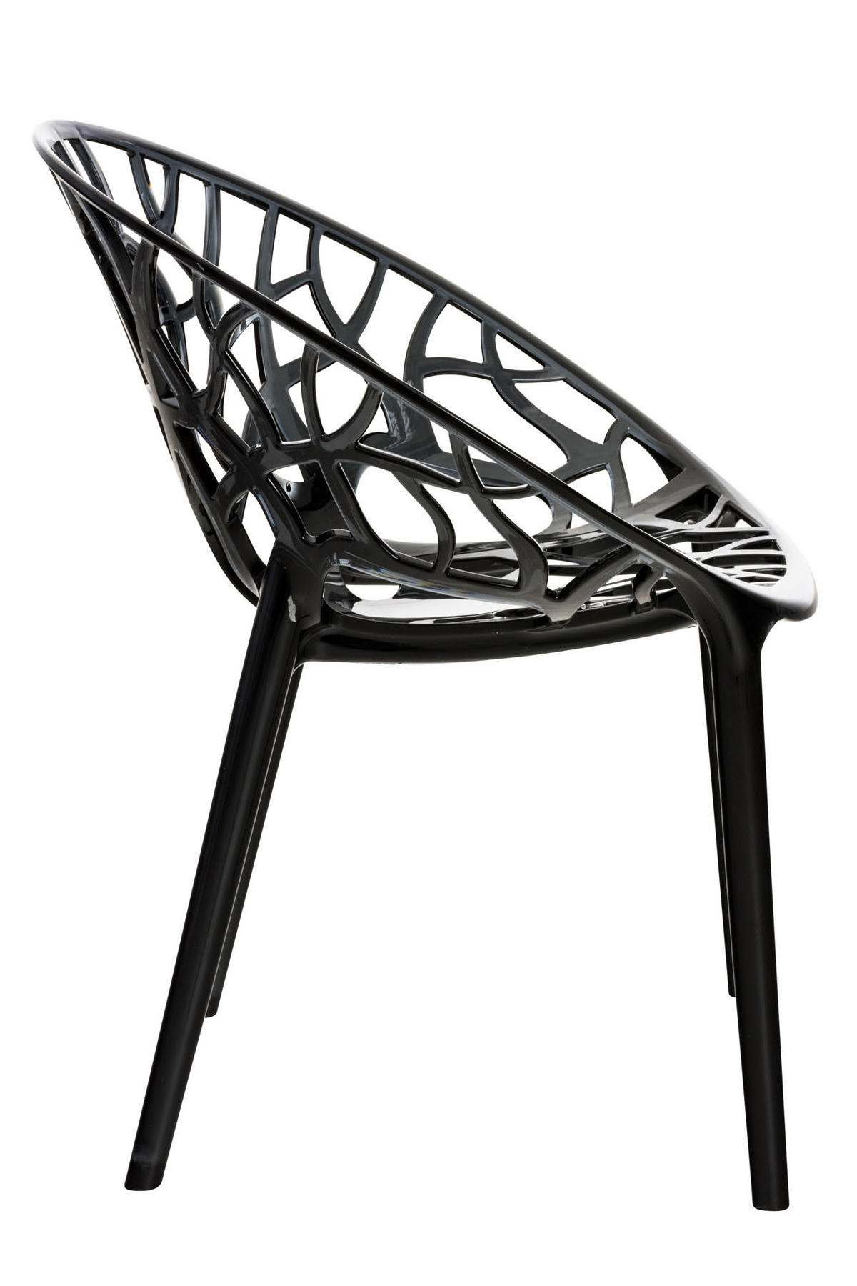 GARTENSTUHL Kunststoff schwarz - Schwarz, Kunststoff (59/80/60cm) - CLP