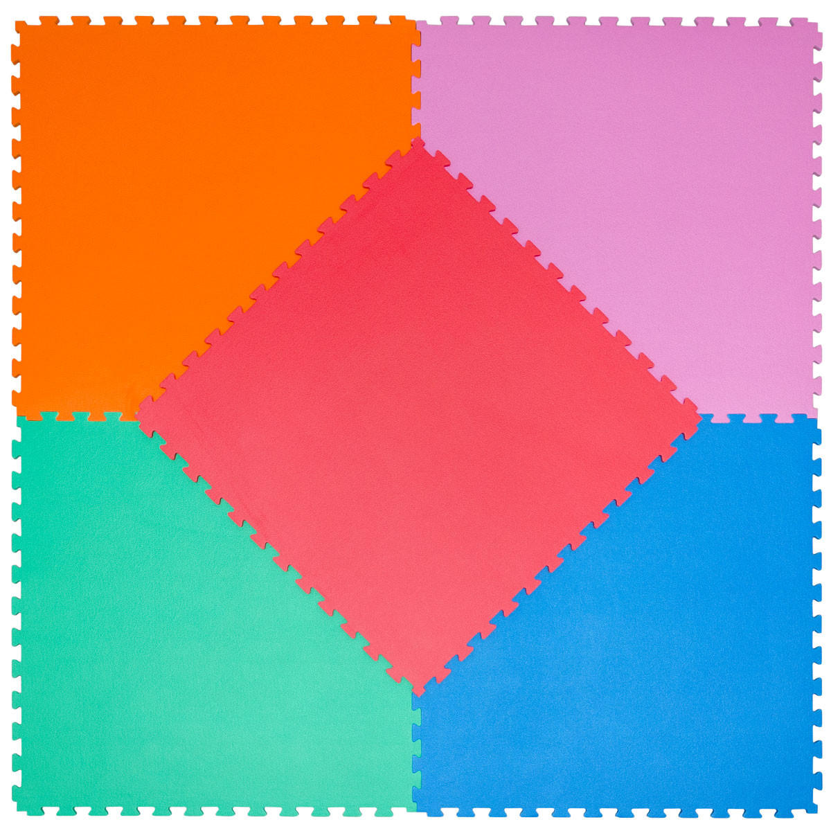 PUZZLEMATTE 90x90x1.2 cm, Grün - Grün, Kunststoff (90/90cm) - eyepower