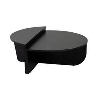 COUCHTISCH - 90 cm x 60 cm - holz - schwarz Aloeva - Schwarz, Holz (90/90/35cm) - Calicosy