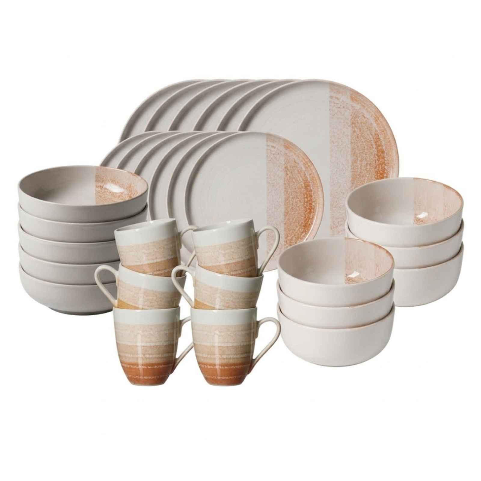KOMBI-SET Trio Braun 30-tlg. - Braun, Keramik (2/2/2cm) - Ritzenhoff Breker