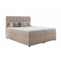 BOXBETT VICTOR 200/200 in Cord Beige H3 - Beige, Holz/Holzwerkstoff (200/200cm) - Deine Möbel 24