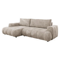 ECKSOFA Haiti, Seite: Links LC+2R - Schwarz/Mokka, Holz/Textil (276/156cm) - MIRJAN24