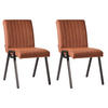 ESSZIMMERSTUHL Matz Braun 60/50/86 cm 2er-Set - Braun, Textil (50/86/60cm) - LABEL51