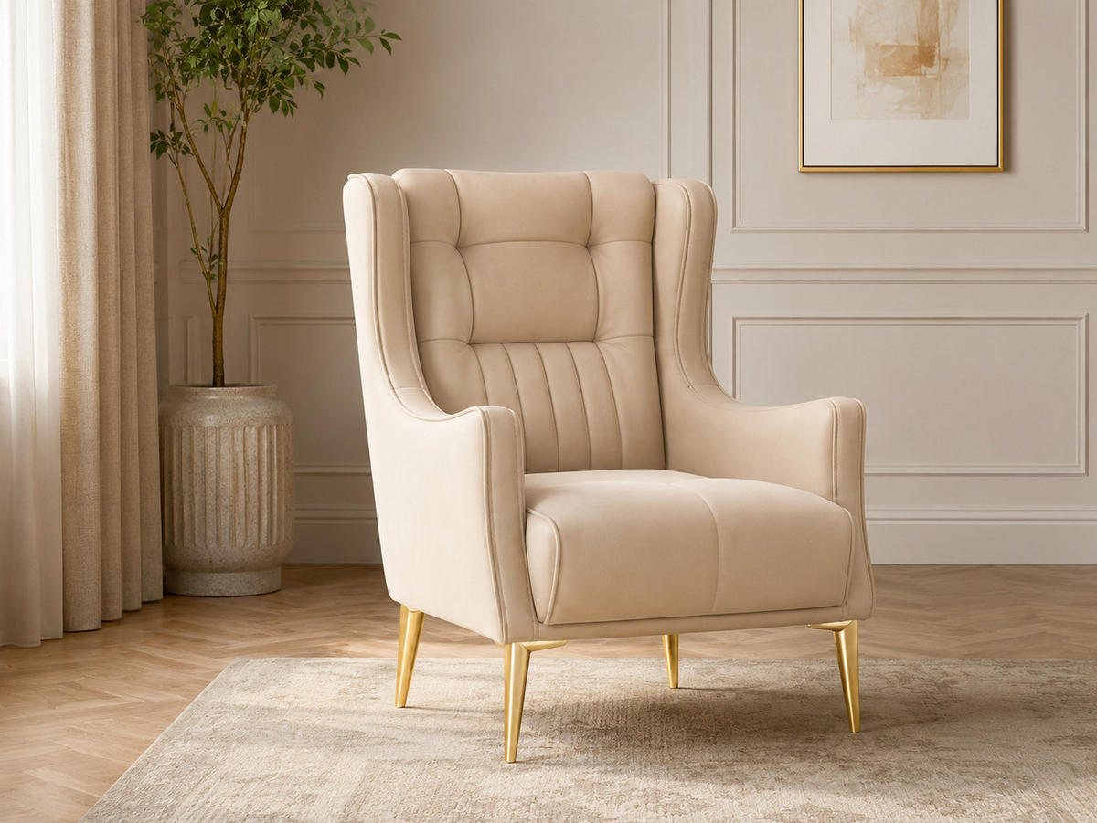 SITZGARNITUR Arica, Beige Stellvariante 2+1 - Beige, Holzwerkstoff/Kunststoff (180/80/95cm)