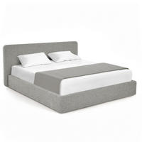 POLSTERBETT - Grau, Textil (140/200cm) - home24