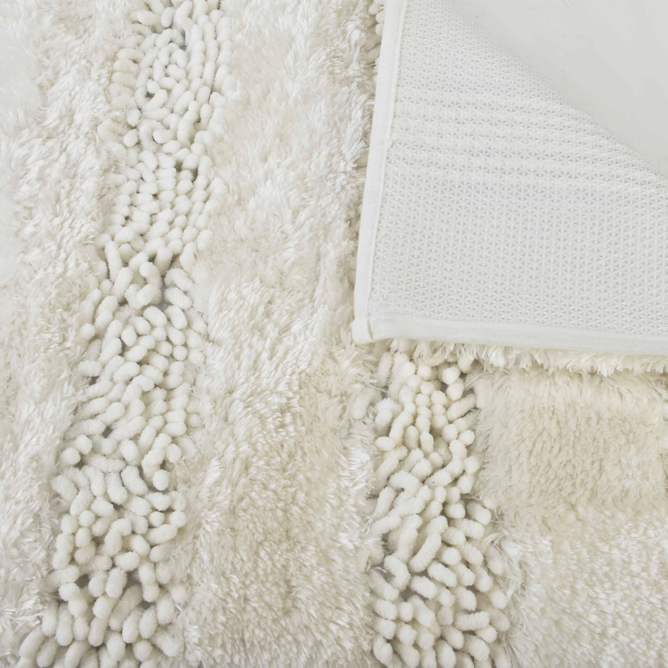 BADEMATTE Zac Weiß 60/40/2 cm Textilien - Weiß, Textil (40/60cm) - Mondex