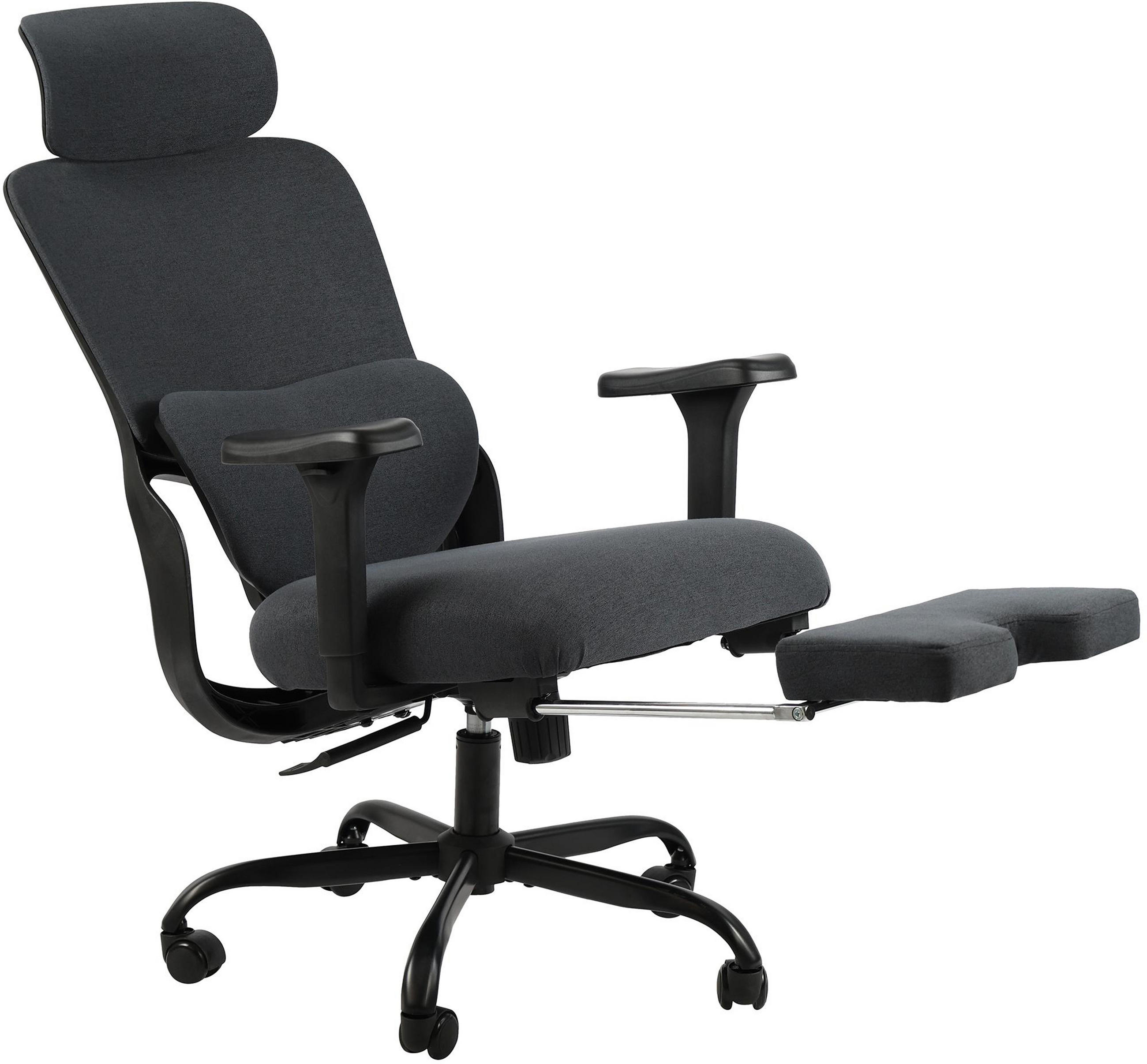 BÜROSTUHL Exion schwarz/schwarz - Schwarz, Kunststoff/Metall (69/133/70cm) - TPFLiving