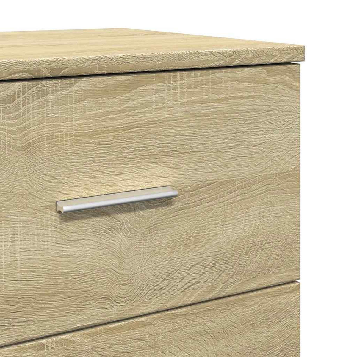 NACHTTISCH Mit 2 Schubladen Sonoma-Eiche 40/36/50 Cm - Braun, Holzwerkstoff (36/50/40cm) - vidaXL