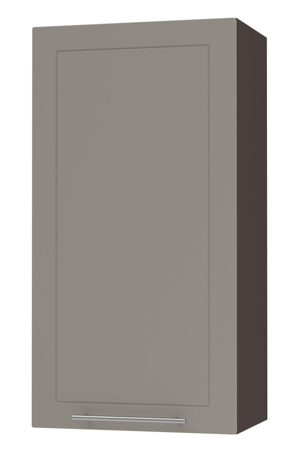KÜCHENHÄNGESCHRANK Kvantum W4/50 Beige Matt / Lava Matt 50 / 32,5 / 96cm - Dunkelgrau/Beige, Holz/Holzwerkstoff (50/96/32.5cm) - Feldmann-Wohnen