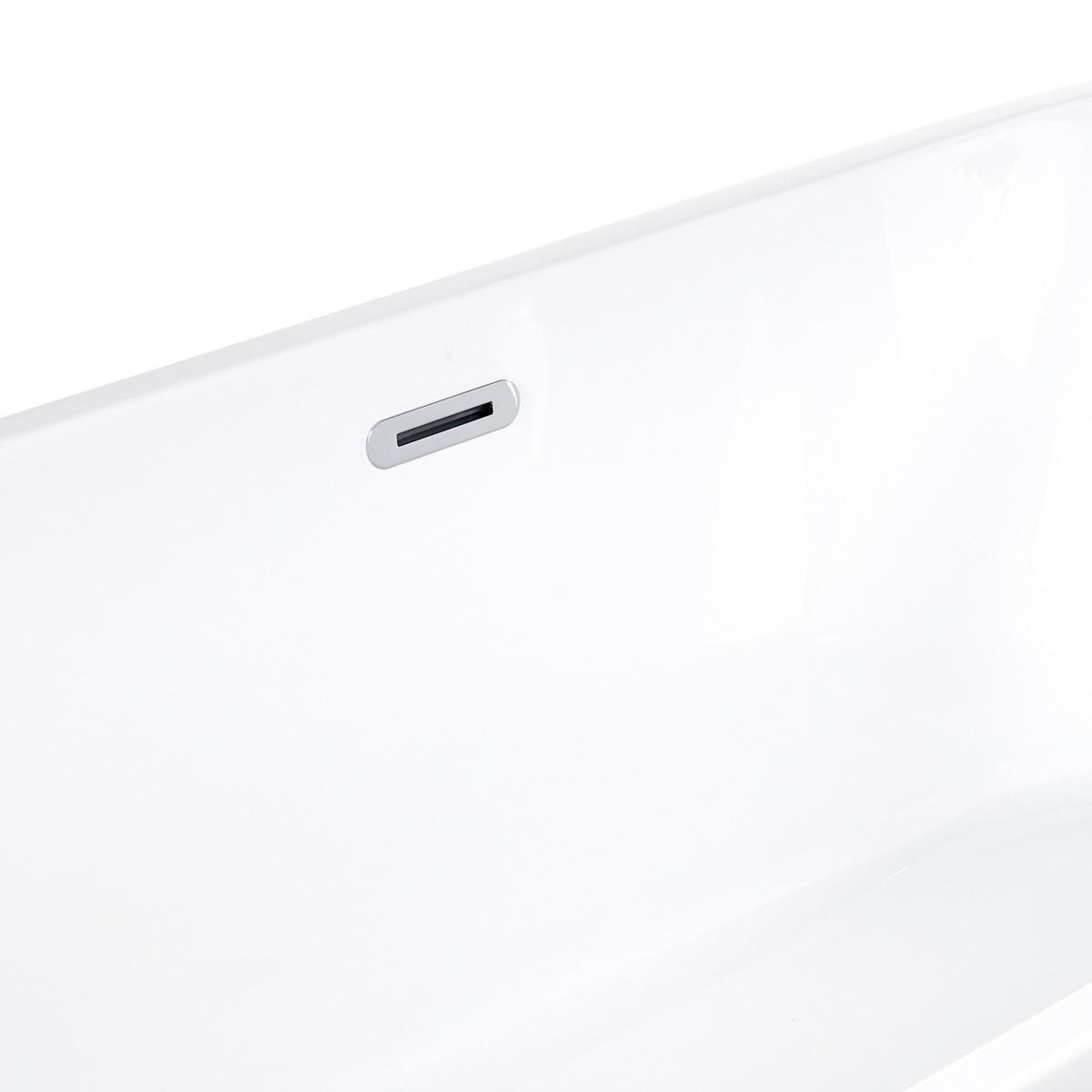 BADEWANNE FREISTEHEND 72x170x59 cm weiß Havana - Weiß, Kunststoff (72/59/170cm) - Beliani