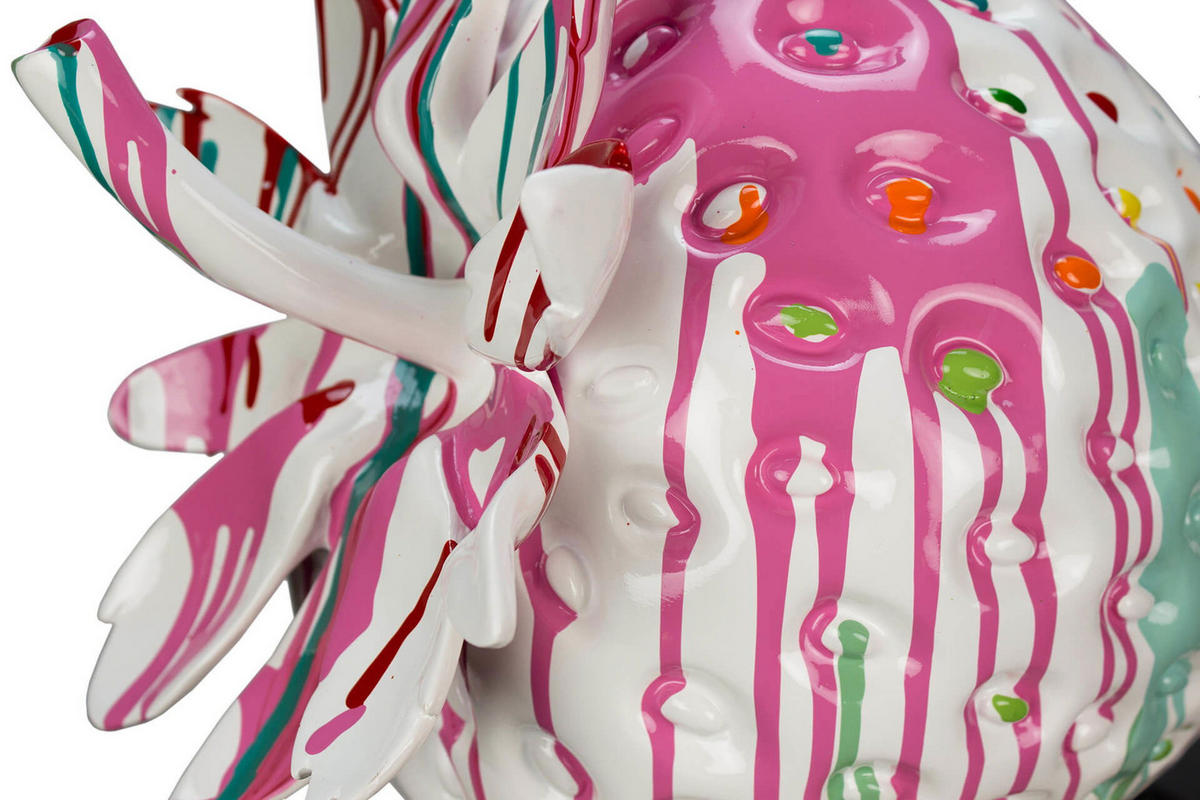 SKULPTUR Bunt 44/39 cm - Multicolor/Weiß, Stein (6.5/39/28cm) - KUNSTLOFT