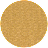 SCHLINGEN DESIGNER TEPPICH NIVA RUND - Currygelb, Textil (133/133cm) - Snapstyle