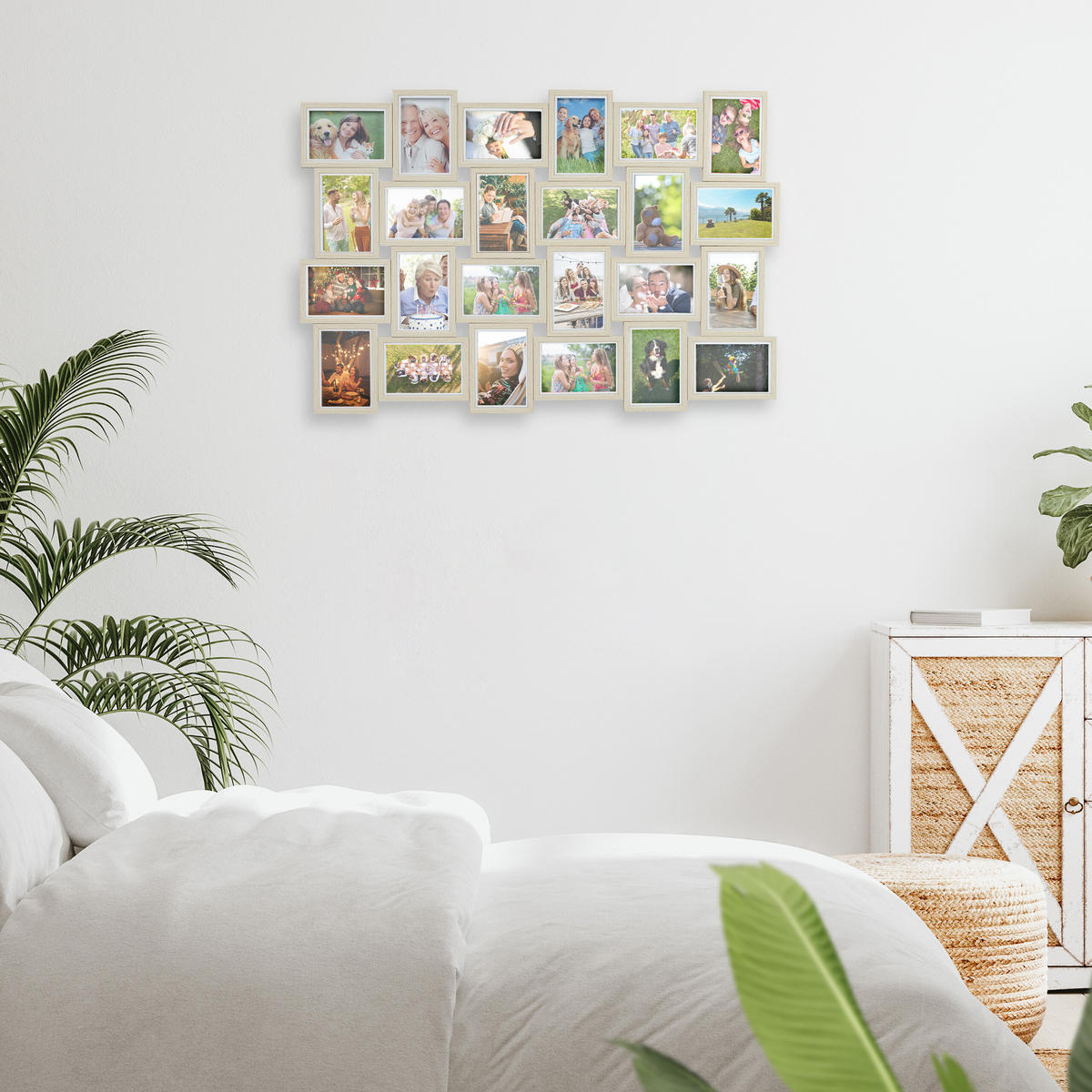 BILDERRAHMEN-COLLAGE - Braun, Holzwerkstoff/Kunststoff (91/61.5/2cm) - Relaxdays