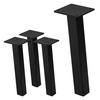 TISCHBEINE 4er Set I-96GRAD-Design H:30 cm Schwarz 4x4 cm - Schwarz, Metall (4/30/4cm) - ML-DESIGN