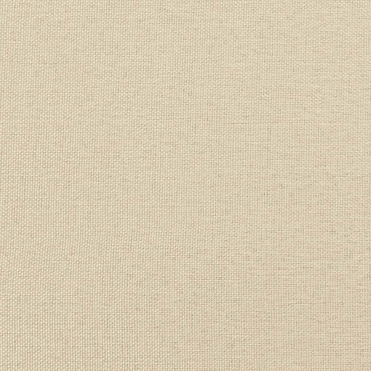 SCHAUKELSTUHL mit Fußhocker, 61/78/98 cm, aus Stoff, Creme - Creme, Textil (78/98/61cm) - vidaXL