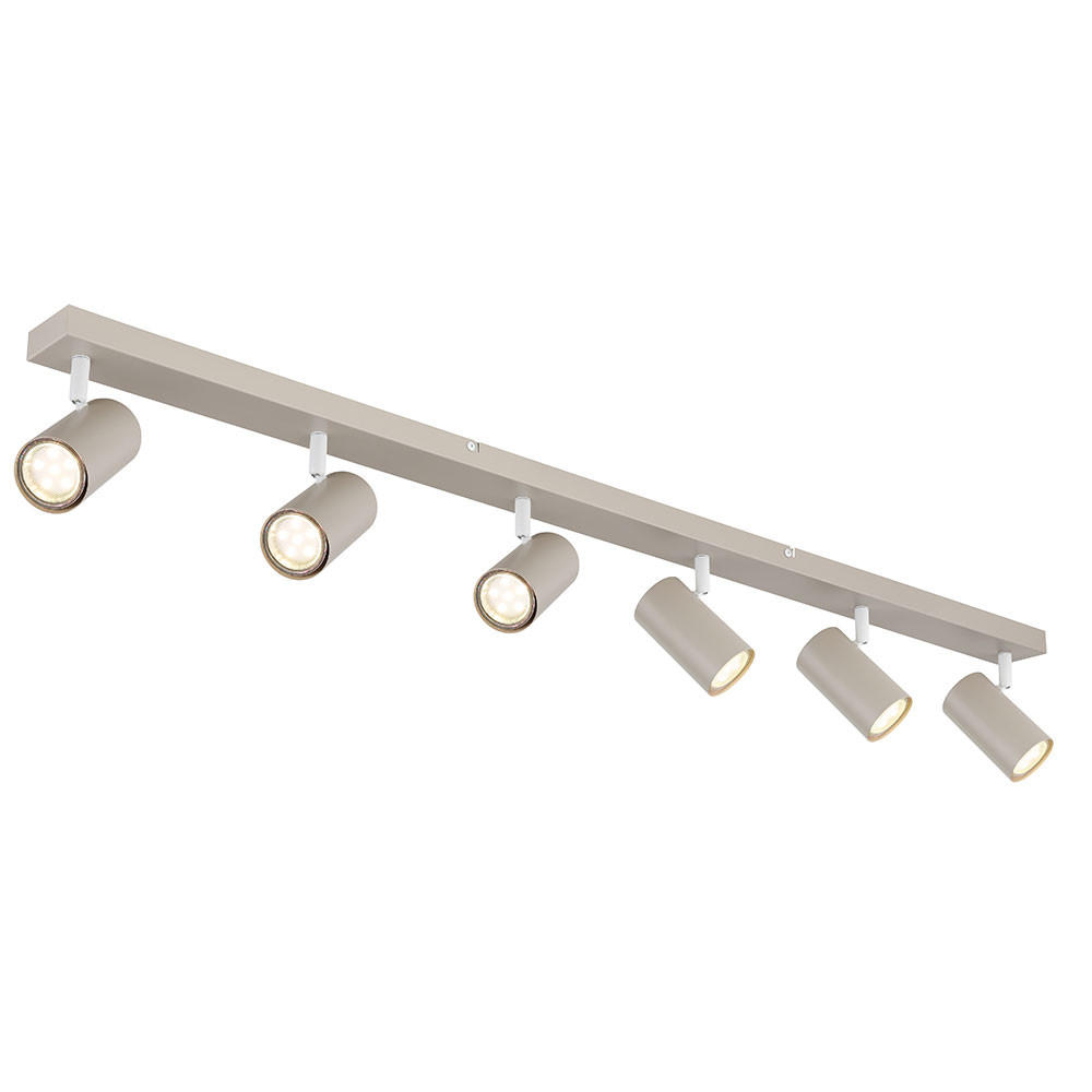 DECKENLEUCHTE Metall sandfarben schwenkbar - Bernsteinfarben, Metall (115/6/12cm) - Globo Lighting