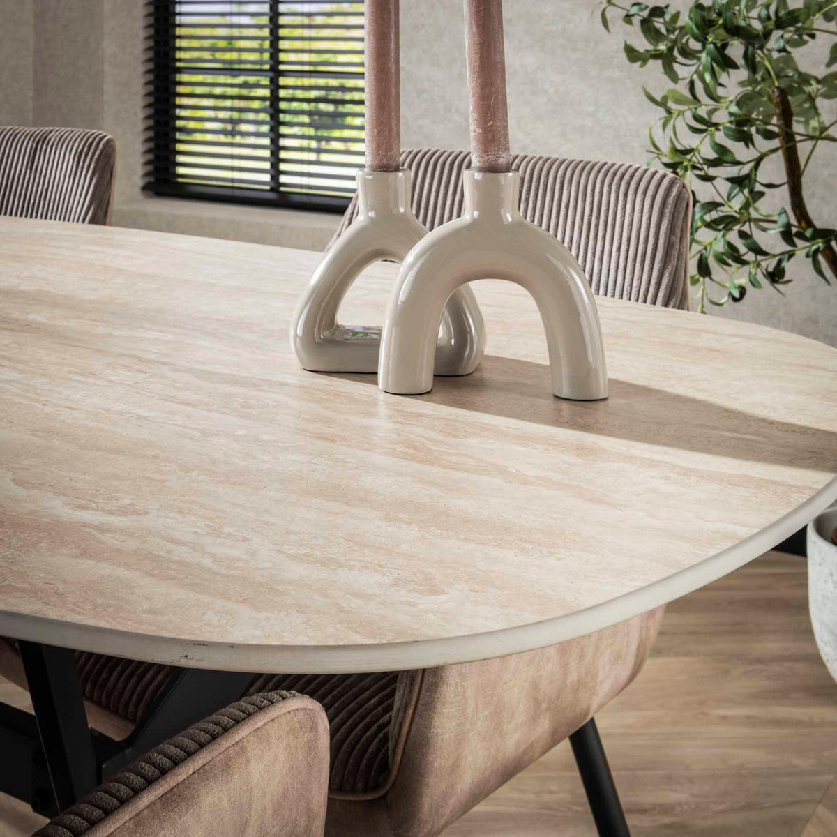 ESSTISCH Romano Beige 90/180/76 cm - Beige, Keramik (90/180/76cm) - Hoyz Collection