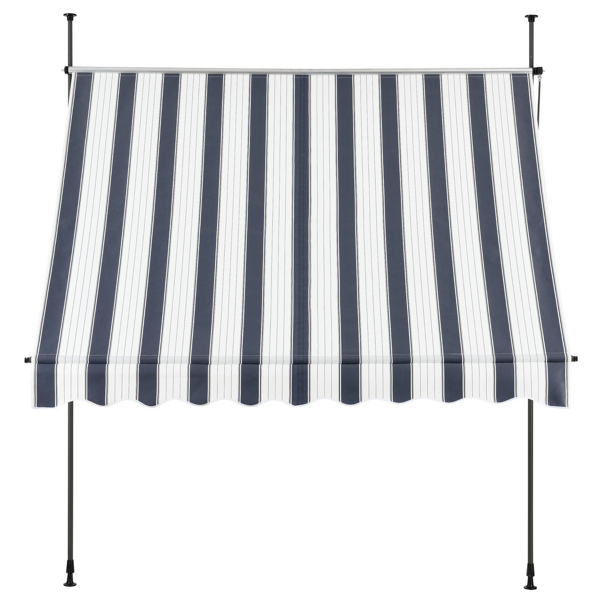 KLEMMMARKISE Stem - Dunkelblau/Weiß, Textil/Metall (350/309/120cm) - pro.tec
