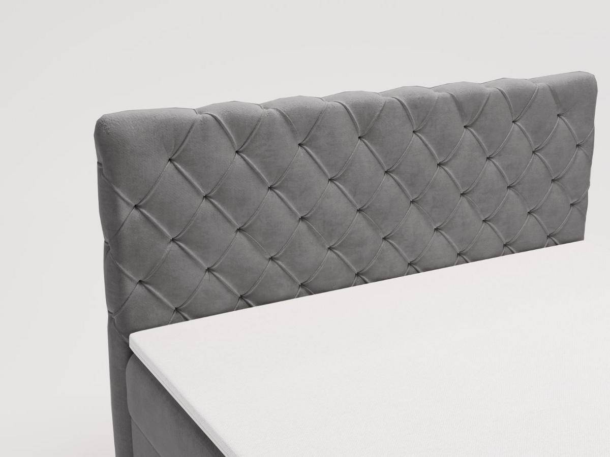 BOXBETT Lunaris 160x200 Grau - Grau, Holz/Textil (160/200cm) - Graingold