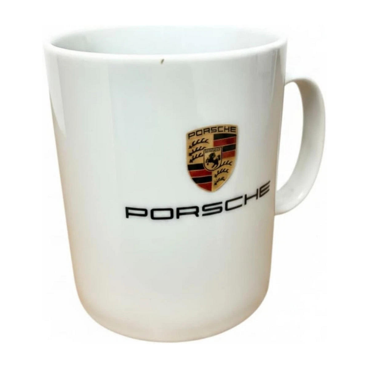 KAFFEEBECHER 0,4L, Porzellan, Tasse, Kaffeetasse, Sammlertasse, Premium Becher, Jumbo Tasse, Spülmaschinengeeignet, Geschenk Idee, Weiß - Weiß, Keramik (0.4L) - Porsche