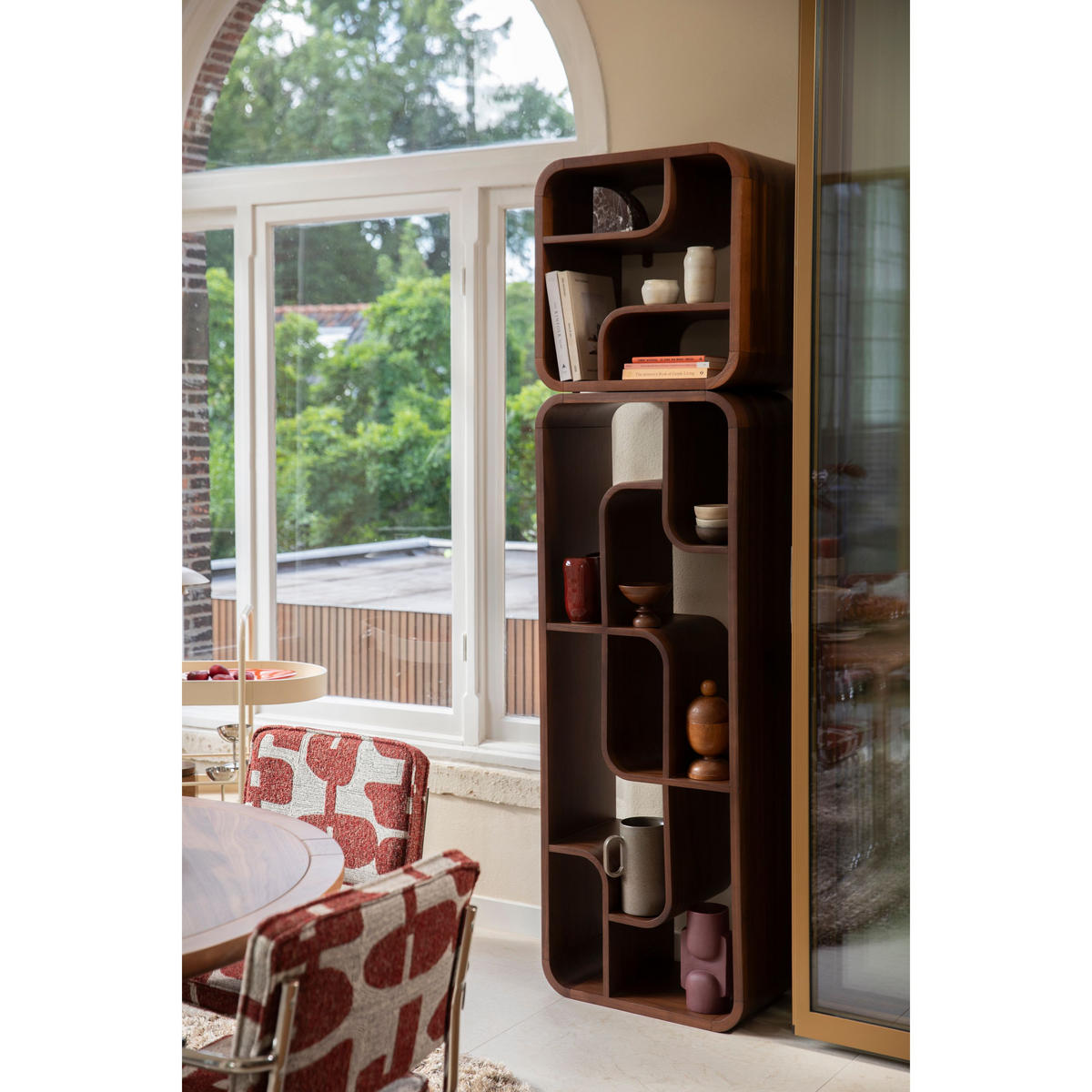 STANDREGAL Seven Niedrig Holz Dunkelbraun - Braun, Holzwerkstoff (60/160/35cm) - Zuiver