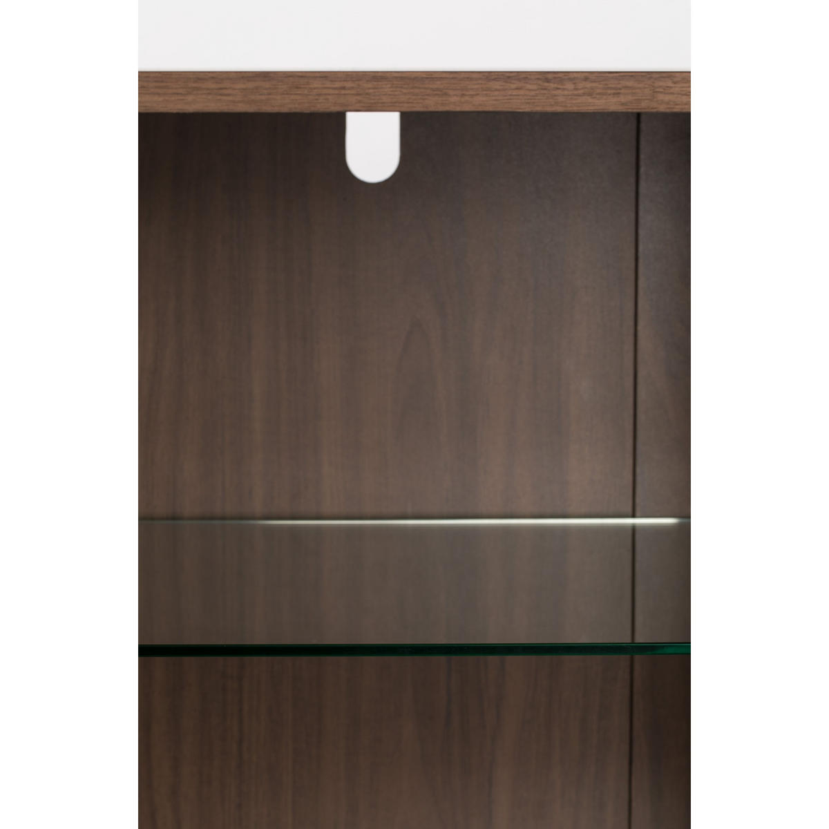 AUFBEWAHRUNGSSCHRANK Barbier Walnussfarbe - Braun, Holzwerkstoff (100/140/45cm) - Zuiver