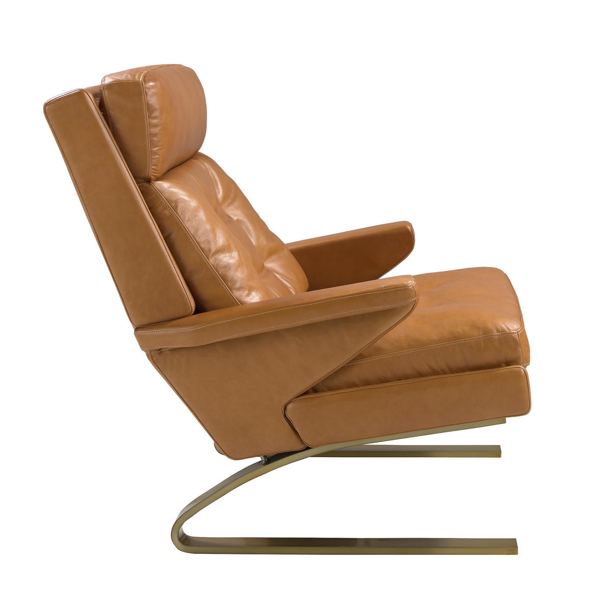 SESSEL Kamel Gold 77/99/91 - Braun, Leder (77/91/99cm) - ANGEL CERDA