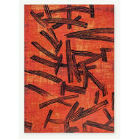 TEPPICH modern Flachgewebe KATANA Orange 240 x 340 cm - Orange, Textil (240/340cm) - Novatrend