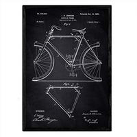 POSTER Marco Patent Fahrrad A3 Rahmenlos - Klar, Papier (29.7/5/42cm) - Nacnic