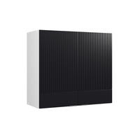 HÄNGESCHRANK Fame-Line Schwarz gestreift 80 cm - Schwarz/Weiß, Holzwerkstoff (80/72/34.1cm) - Vicco